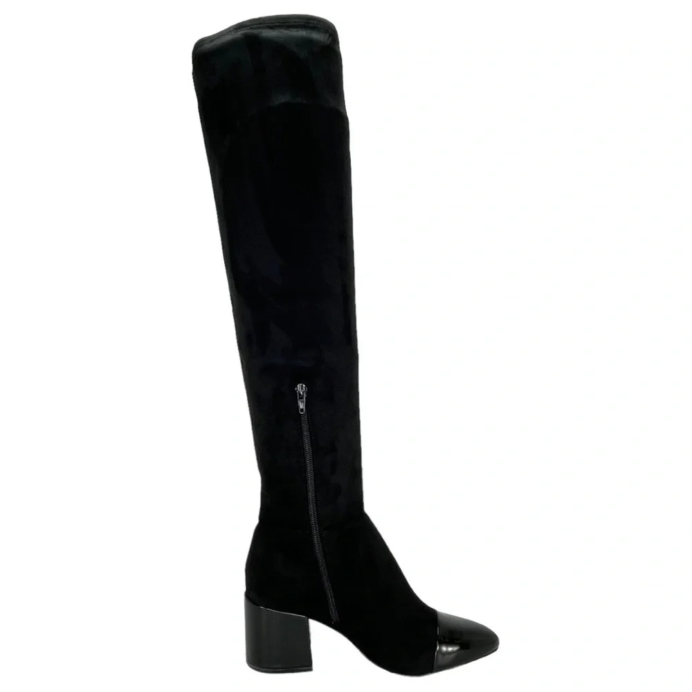 International Concepts Alvita OTK Faux Leather Suede Womens Boots 5M